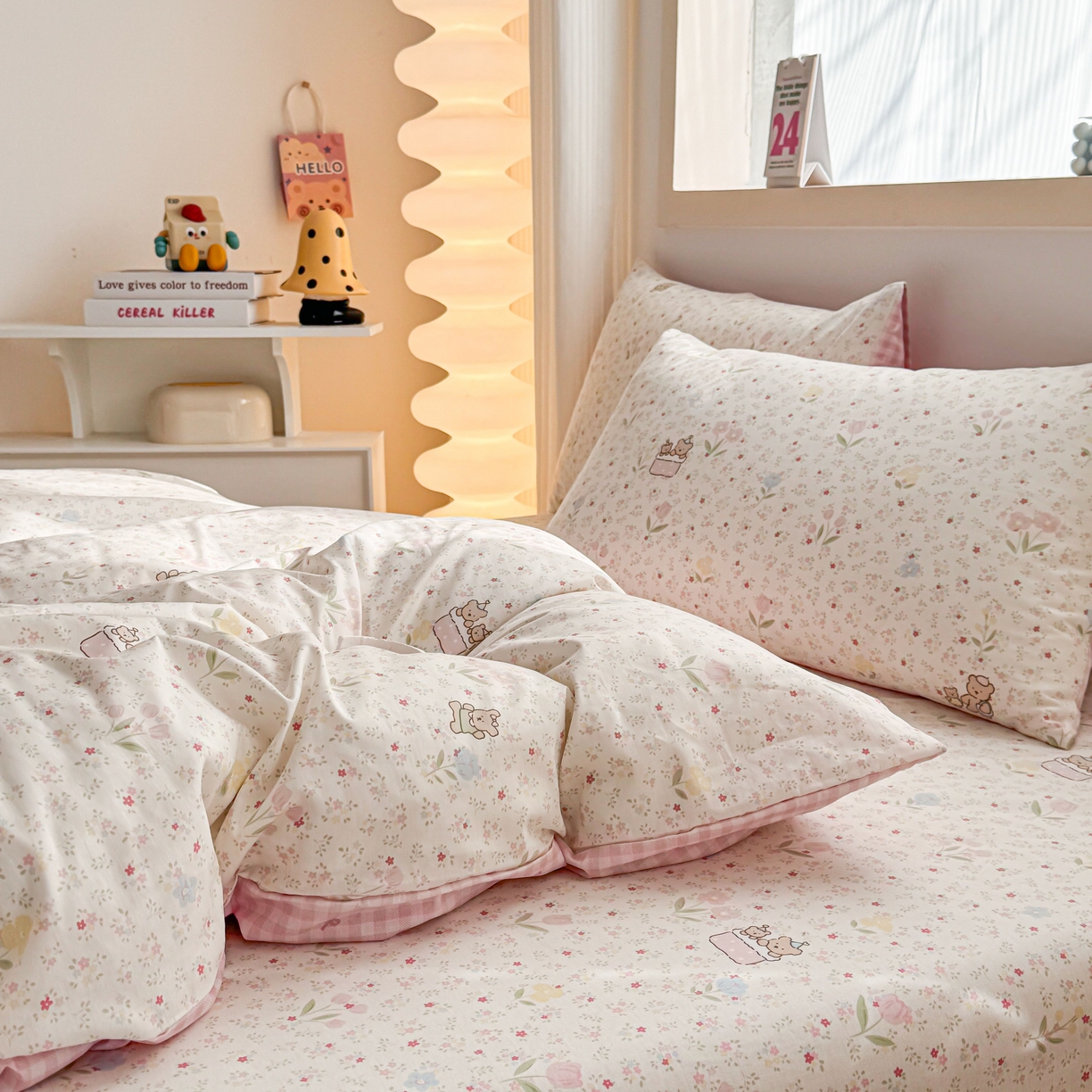 91家纺网 家纺一手货源 找家纺 小蓝孩家纺 2026新款12868全棉纯棉印花四件套（联系商家可打折，尺寸可定制） 丛林蜜语