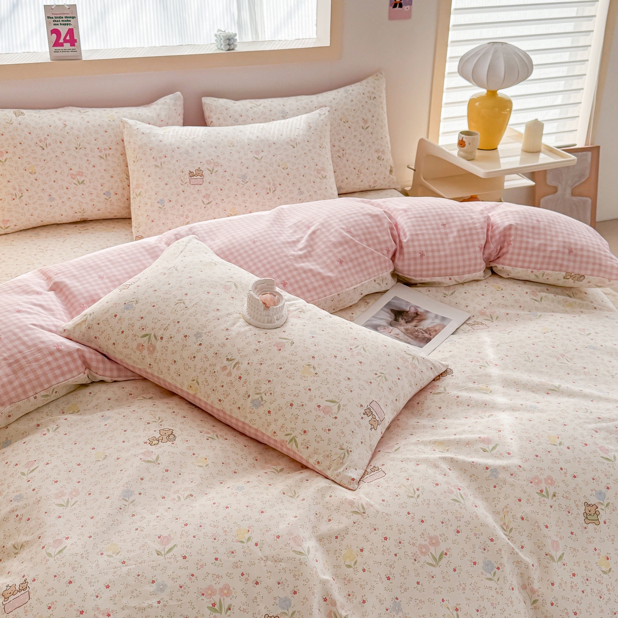 91家纺网 家纺一手货源 找家纺 小蓝孩家纺 2026新款12868全棉纯棉印花四件套（联系商家可打折，尺寸可定制） 丛林蜜语