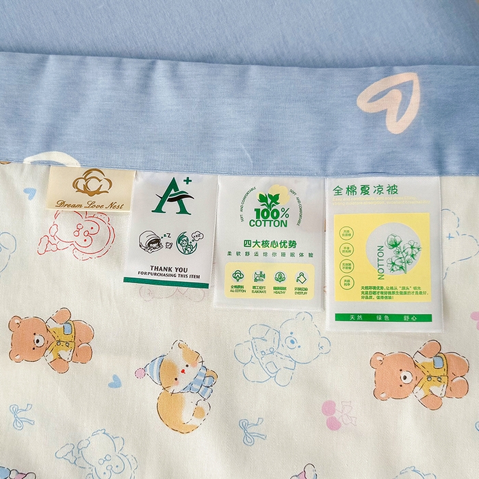 91家纺网 家纺一手货源 找家纺 禹祥家纺 （包质检）2026新款A类里外全棉新疆棉夏被夏凉被空调被儿童被 奇妙世界