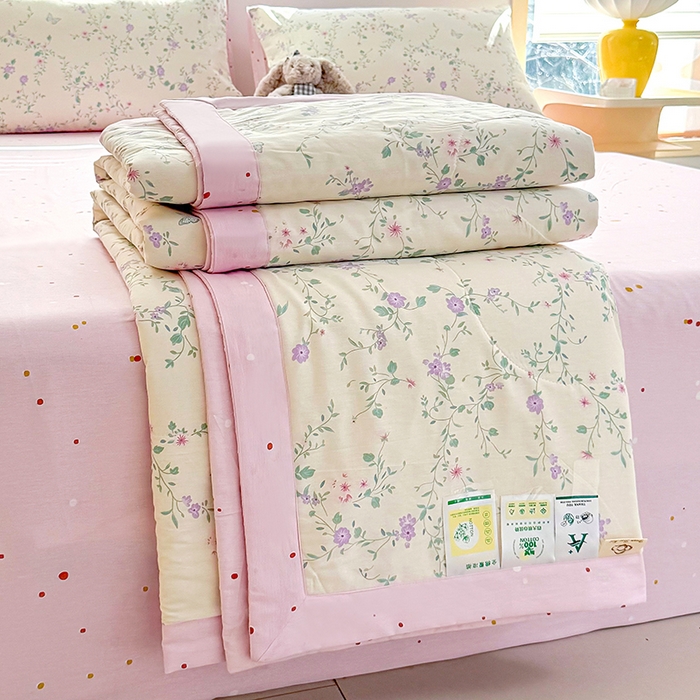 91家纺网 家纺一手货源 找家纺 禹祥家纺 （包质检）2026新款A类里外全棉新疆棉夏被夏凉被空调被儿童被 梦幻时光