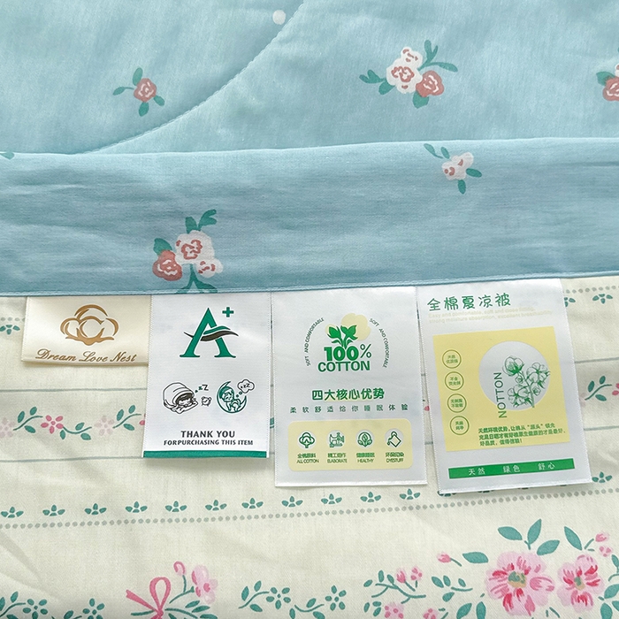 91家纺网 家纺一手货源 找家纺 禹祥家纺 （包质检）2026新款A类里外全棉新疆棉夏被夏凉被空调被儿童被 半岛花园