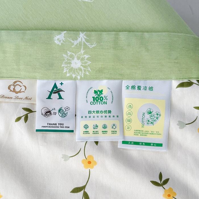 91家纺网 家纺一手货源 找家纺 禹祥家纺 （包质检）2026新款A类里外全棉新疆棉夏被夏凉被空调被儿童被 花期