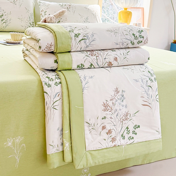 91家纺网 家纺一手货源 找家纺 禹祥家纺 （包质检）2026新款A类里外全棉新疆棉夏被夏凉被空调被儿童被 漫山