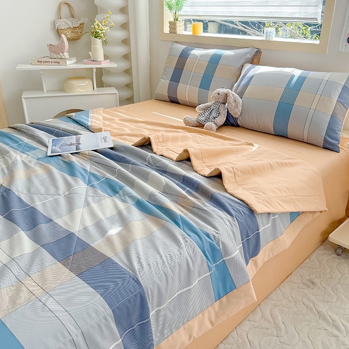 91家纺网 家纺一手货源 找家纺 禹祥家纺 （包质检）2026新款A类里外全棉新疆棉夏被夏凉被空调被儿童被 米兰