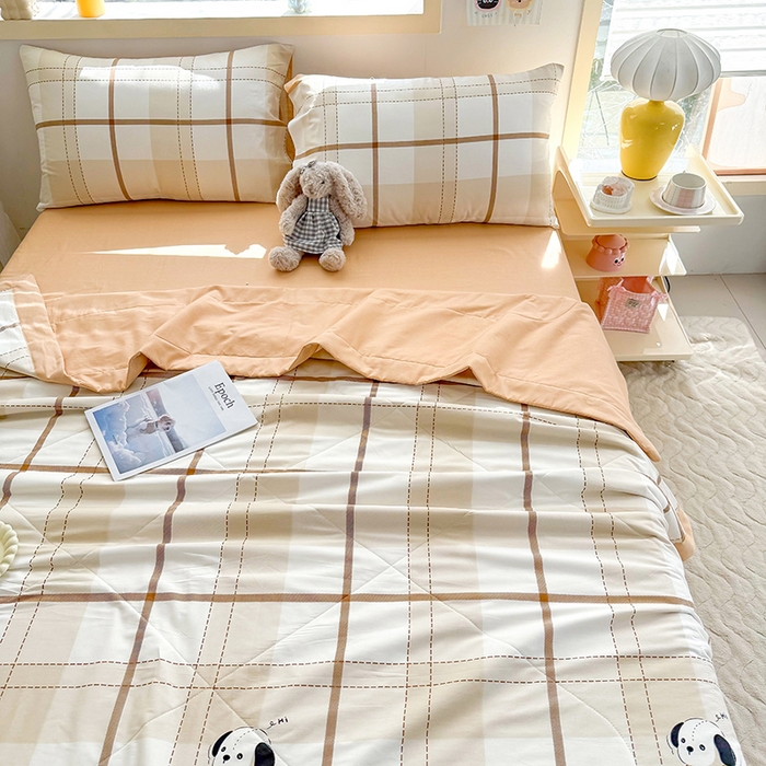 91家纺网 家纺一手货源 找家纺 禹祥家纺 （包质检）2026新款A类里外全棉新疆棉夏被夏凉被空调被儿童被 洛世奇