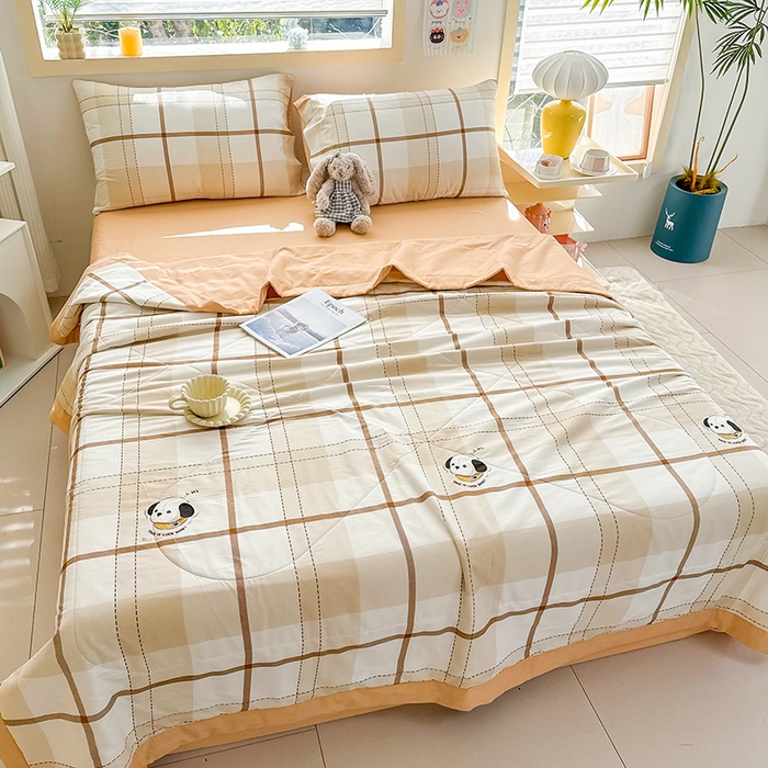 91家纺网 家纺一手货源 找家纺 禹祥家纺 （包质检）2026新款A类里外全棉新疆棉夏被夏凉被空调被儿童被 洛世奇