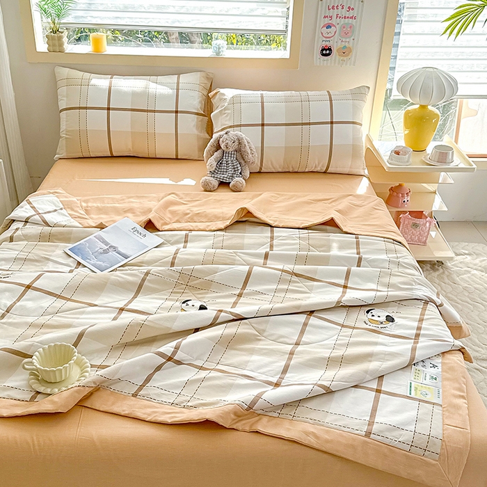 91家纺网 家纺一手货源 找家纺 禹祥家纺 （包质检）2026新款A类里外全棉新疆棉夏被夏凉被空调被儿童被 洛世奇