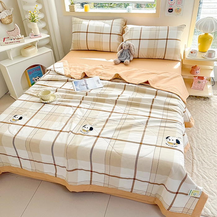 91家纺网 家纺一手货源 找家纺 禹祥家纺 （包质检）2026新款A类里外全棉新疆棉夏被夏凉被空调被儿童被 洛世奇