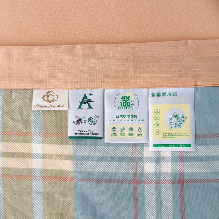 91家纺网 家纺一手货源 找家纺 禹祥家纺 （包质检）2026新款A类里外全棉新疆棉夏被夏凉被空调被儿童被 飞亚-绿