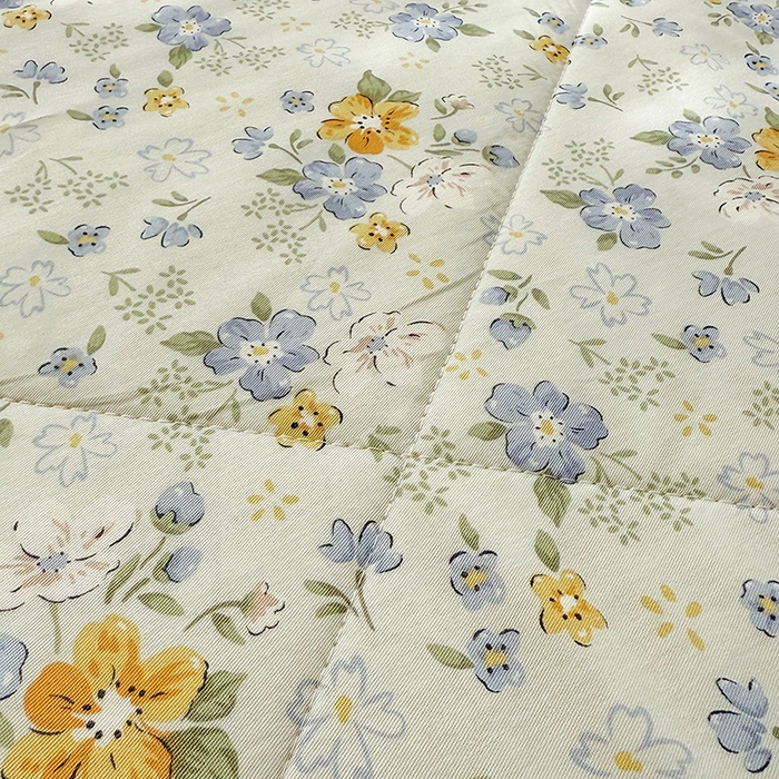 91家纺网 家纺一手货源 找家纺 禹祥家纺 （包质检）2026新款A类里外全棉新疆棉夏被夏凉被空调被儿童被 花语花夕