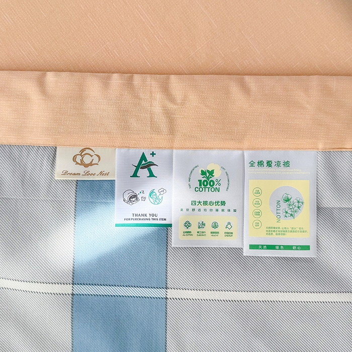 91家纺网 家纺一手货源 找家纺 禹祥家纺 （包质检）2026新款A类里外全棉新疆棉夏被夏凉被空调被儿童被 米兰