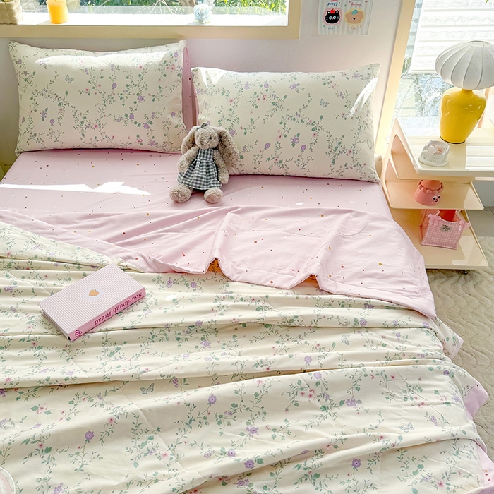 91家纺网 家纺一手货源 找家纺 禹祥家纺 （包质检）2026新款A类里外全棉新疆棉夏被夏凉被空调被儿童被 梦幻时光