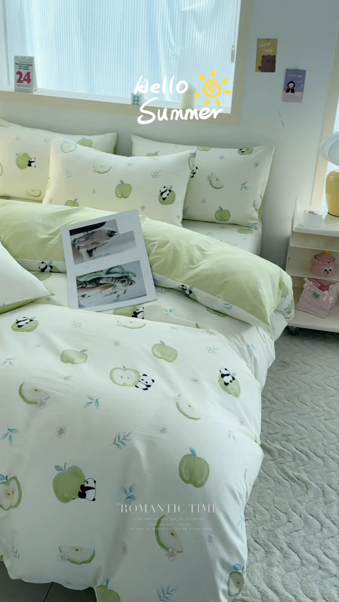 91家纺网 家纺一手货源 找家纺 小蓝孩家纺 2026新款12868全棉纯棉印花四件套（联系商家可打折，尺寸可定制） 果味小森林