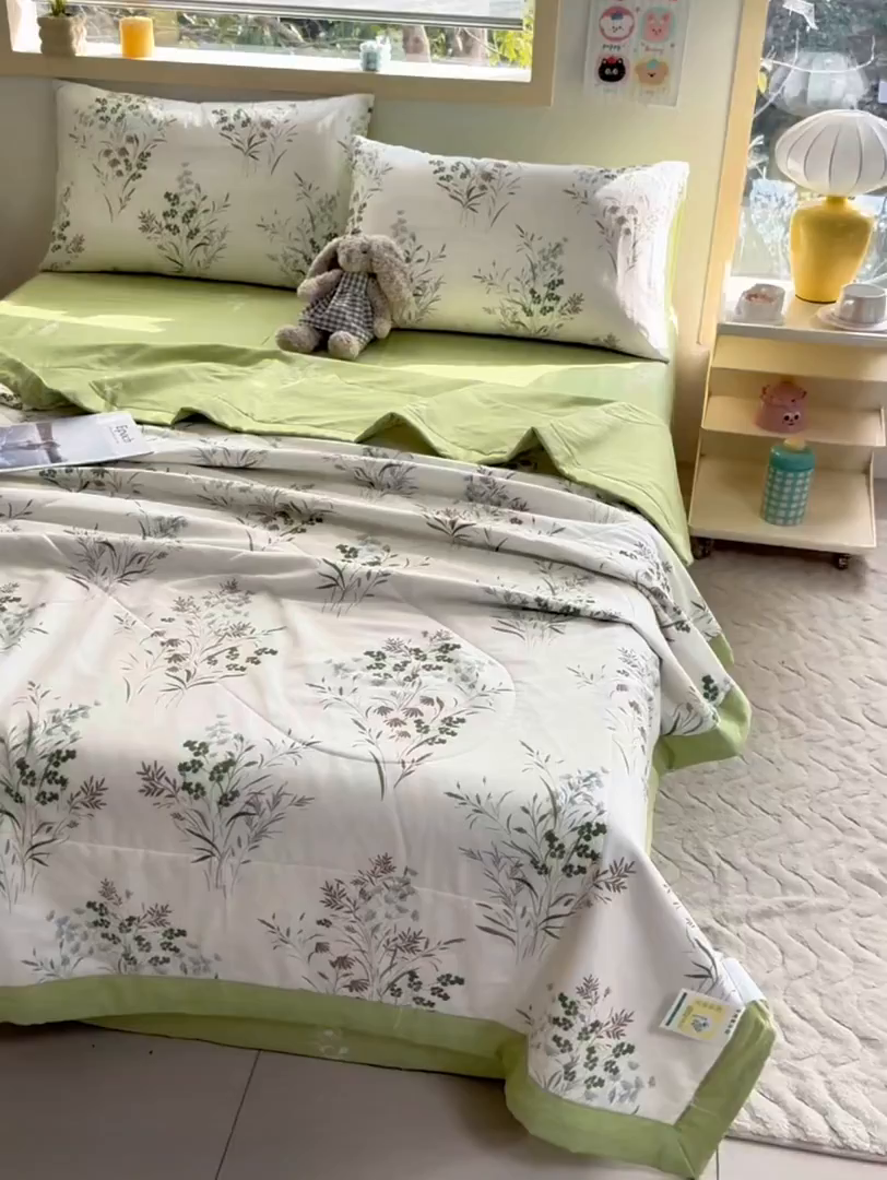 91家纺网 家纺一手货源 找家纺 禹祥家纺 （包质检）2026新款A类里外全棉新疆棉夏被夏凉被空调被儿童被 漫山