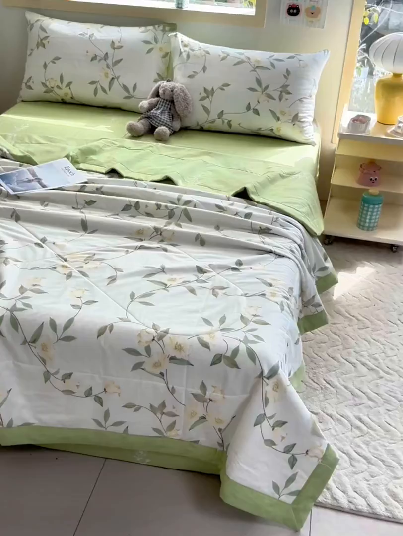 91家纺网 家纺一手货源 找家纺 （总）禹祥家纺 （包质检）2026新款A类里外全棉新疆棉夏被夏凉被空调被儿童被