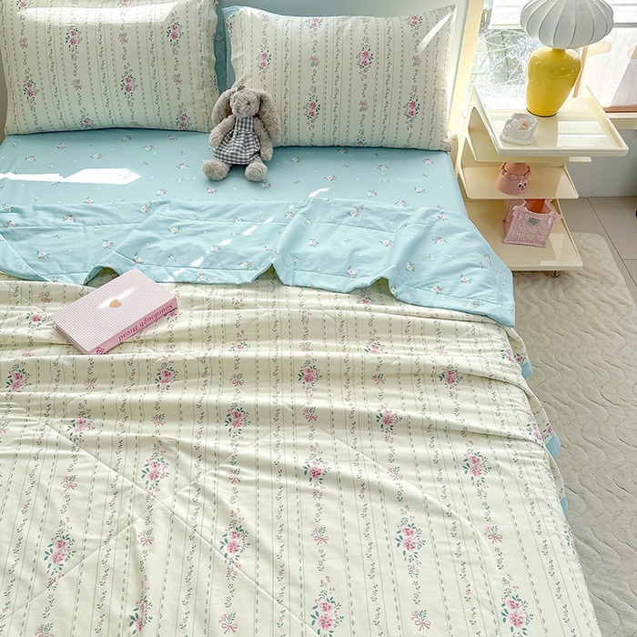 91家纺网 家纺一手货源 找家纺 禹祥家纺 （包质检）2026新款A类里外全棉新疆棉夏被夏凉被空调被儿童被 半岛花园