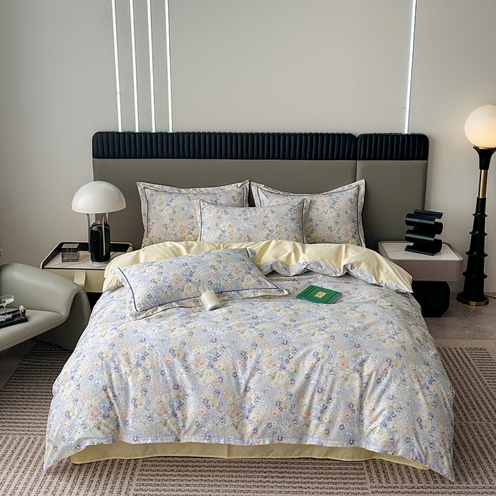 91家纺网 家纺一手货源 找家纺 （总）眷恋家纺 2026新款全棉春夏铂金棉13376数码印花四件套