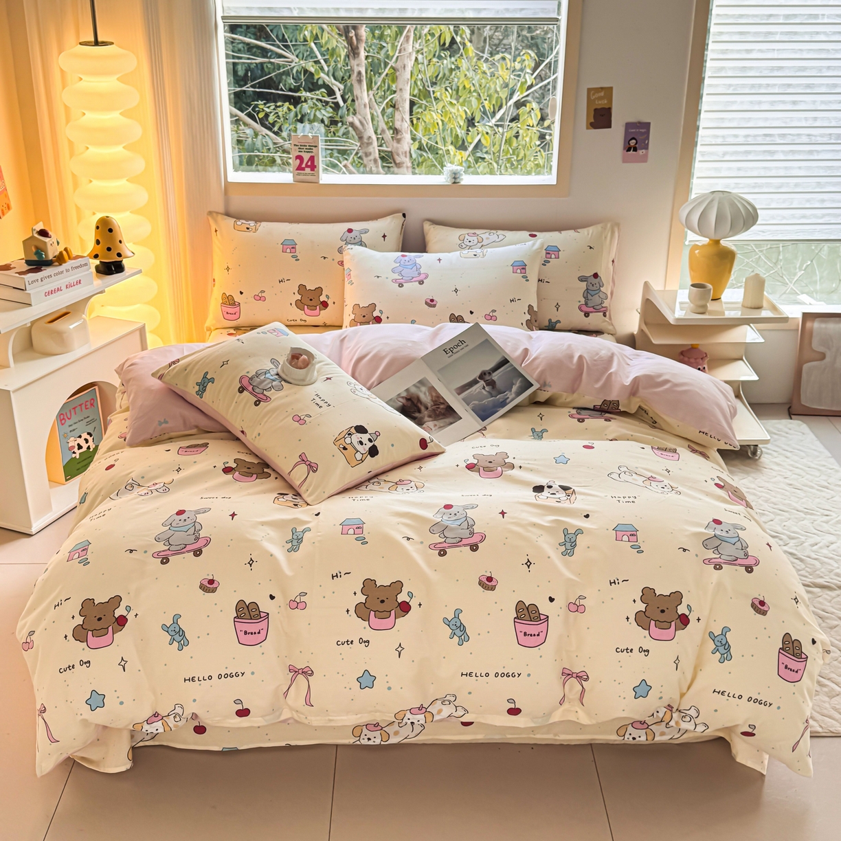 91家纺网 家纺一手货源 找家纺 （总）小蓝孩家纺 2026新款12868全棉纯棉印花四件套（联系商家可打折，尺寸可定制）