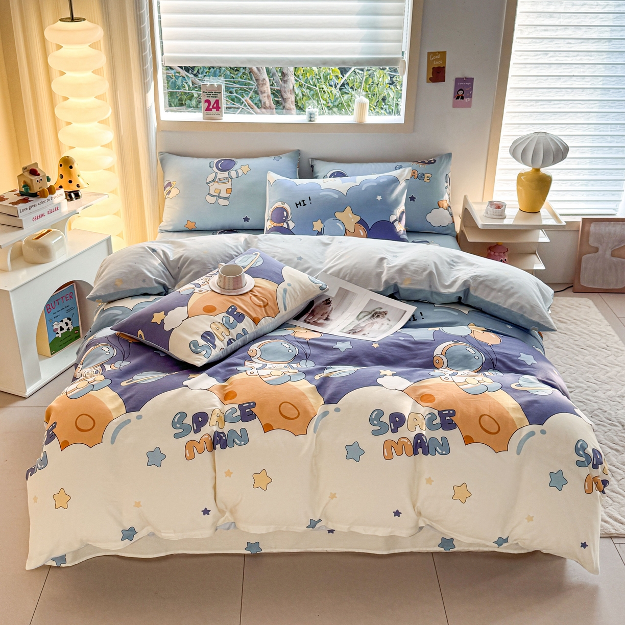 91家纺网 家纺一手货源 找家纺 （总）小蓝孩家纺 2026新款12868全棉纯棉印花四件套（联系商家可打折，尺寸可定制）