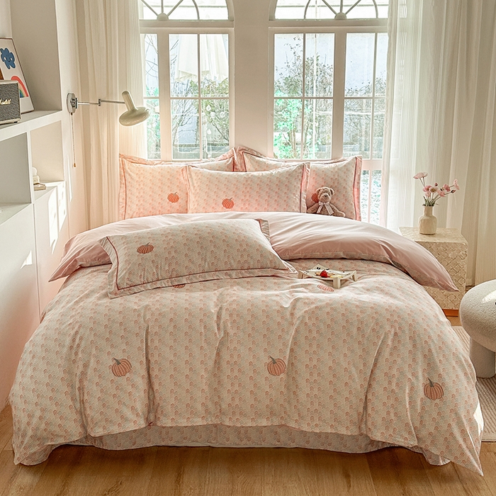 91家纺网 家纺一手货源 找家纺 （总）眷恋家纺 2026新款全棉春夏铂金棉13376数码印花四件套