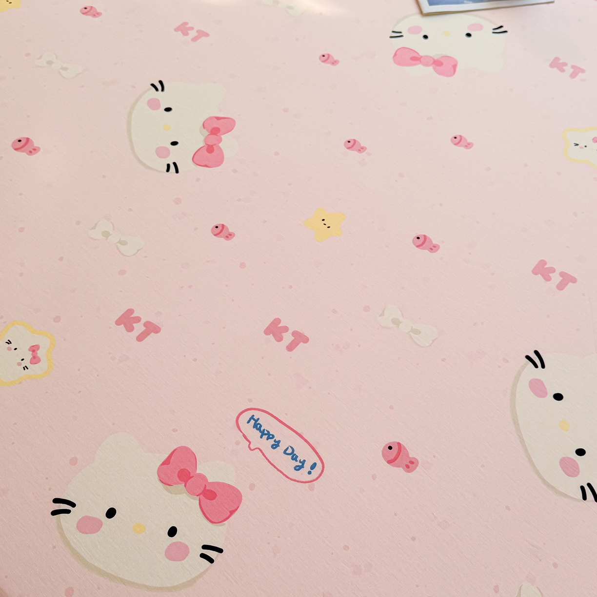 91家纺网 家纺一手货源 找家纺 小蓝孩家纺 2026新款12868全棉印花单床笠(联系商家可打折，尺寸可定制) 甜心猫咪