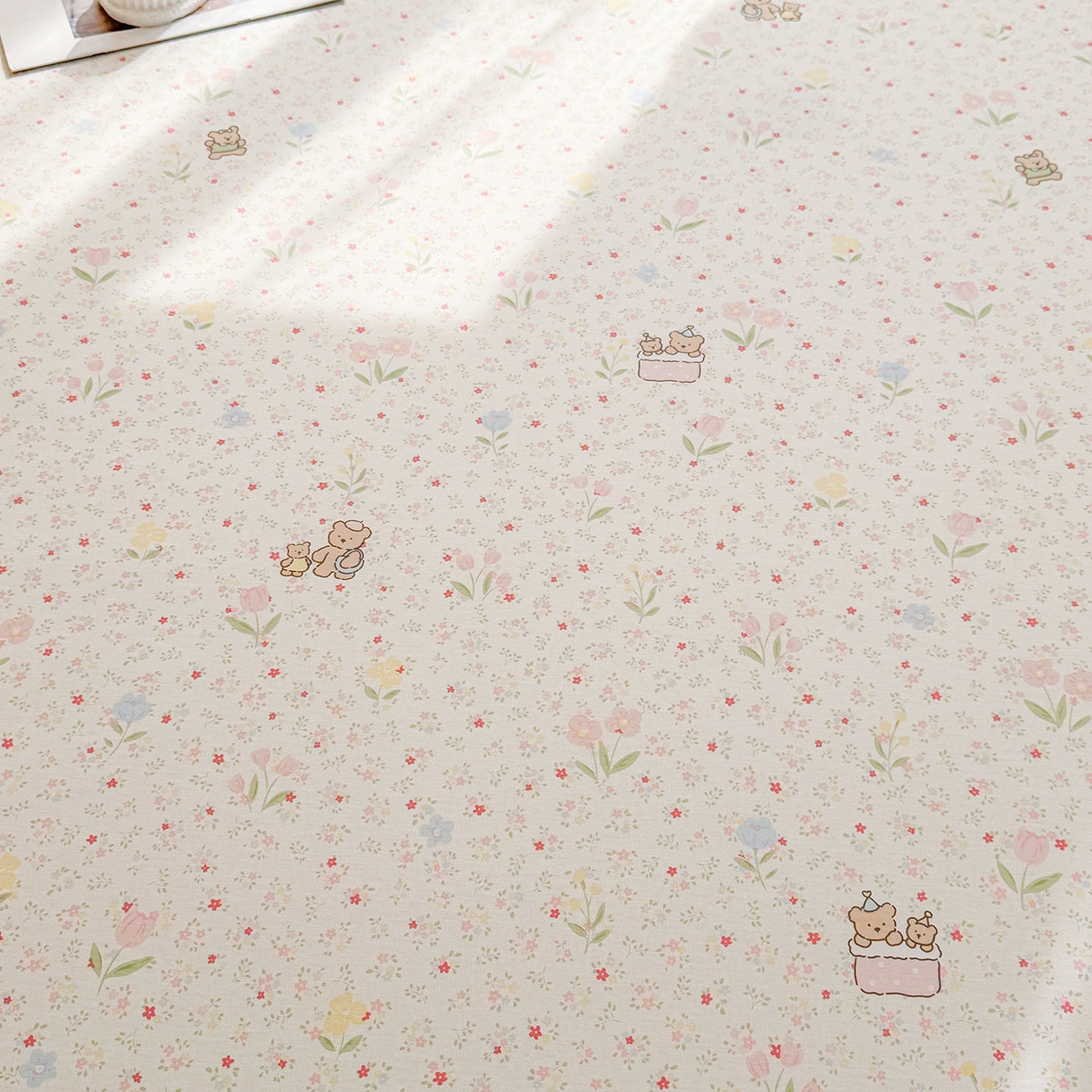 91家纺网 家纺一手货源 找家纺 小蓝孩家纺 2026新款12868全棉印花单床笠(联系商家可打折，尺寸可定制) 丛林蜜语