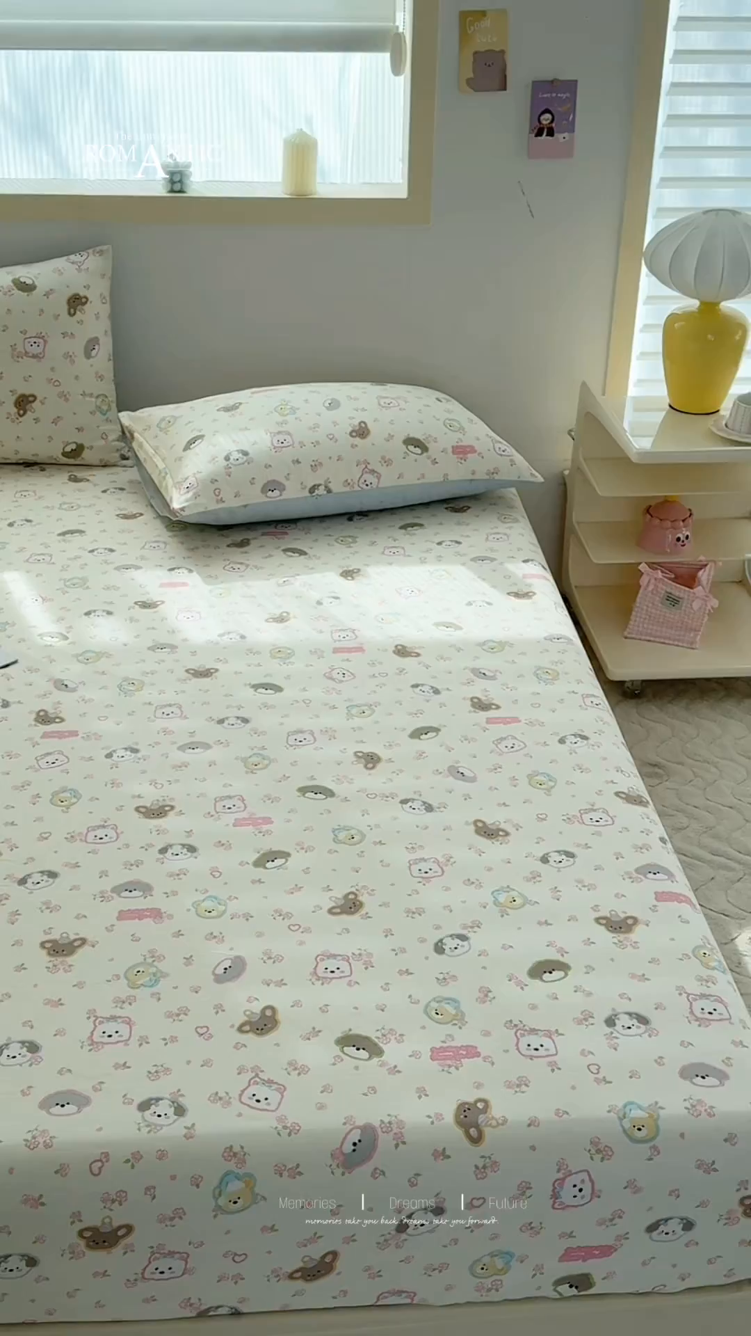 91家纺网 家纺一手货源 找家纺 小蓝孩家纺 2026新款12868全棉印花单床笠(联系商家可打折，尺寸可定制) 萌宠伙伴