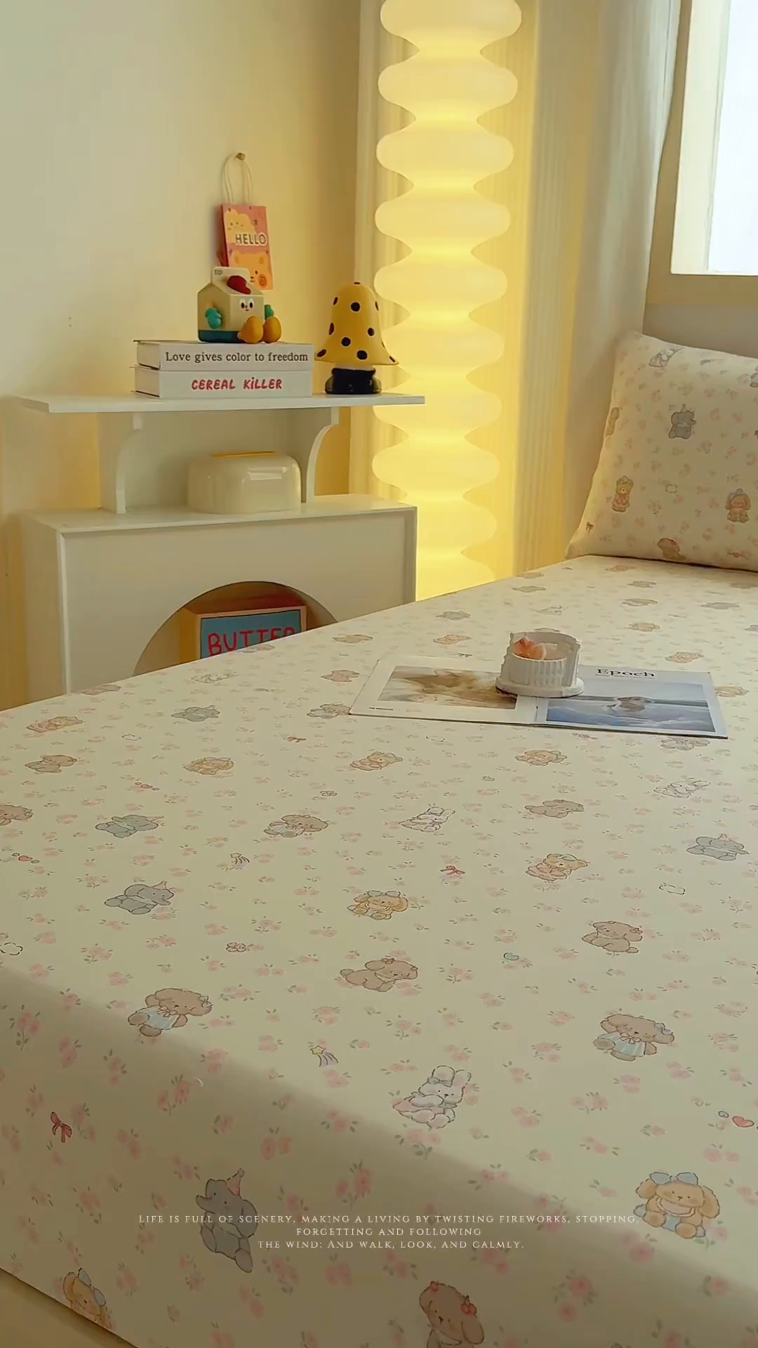 91家纺网 家纺一手货源 找家纺 小蓝孩家纺 2026新款12868全棉印花单床笠(联系商家可打折，尺寸可定制) 奶酪幼儿园