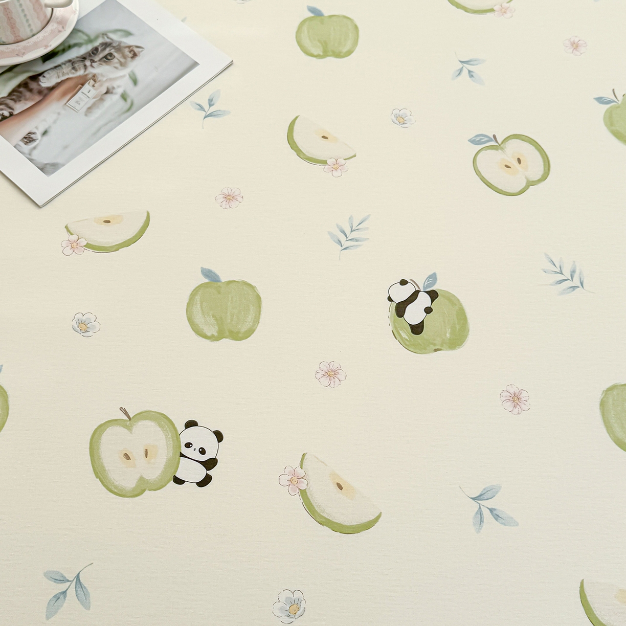 91家纺网 家纺一手货源 找家纺 小蓝孩家纺 2026新款12868全棉印花单床笠(联系商家可打折，尺寸可定制) 果味小森林