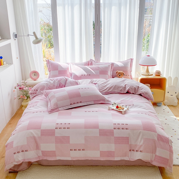 91家纺网 家纺一手货源 找家纺 （总）眷恋家纺 2026新款全棉春夏铂金棉13376数码印花四件套