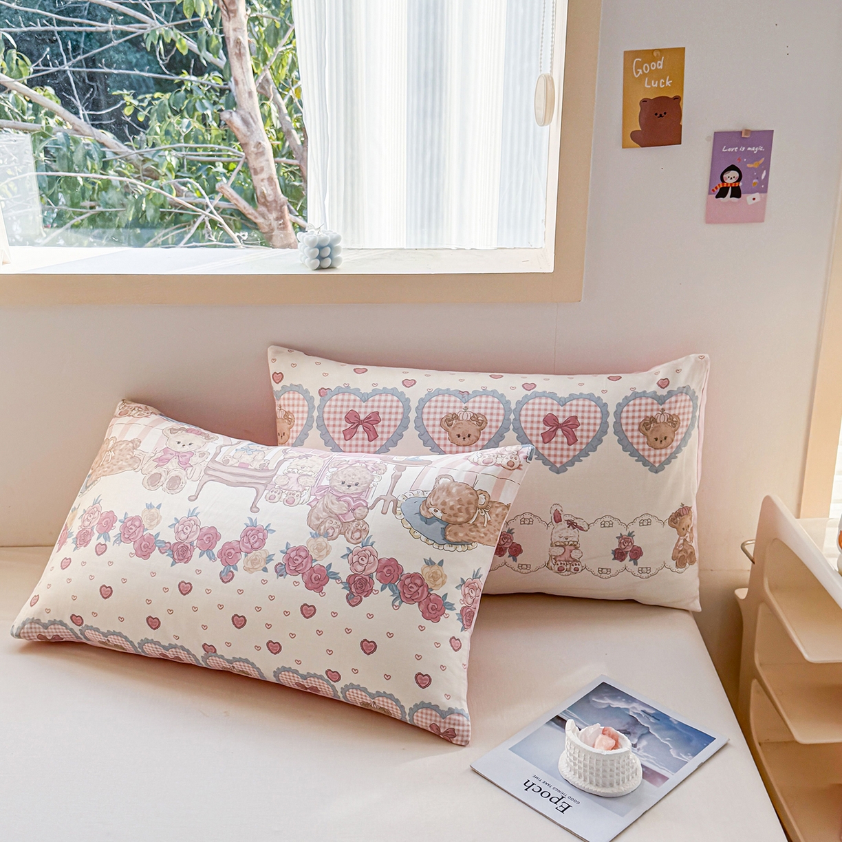 （总）小蓝孩家纺 2026新款12868全棉单人信封枕套(联系商家可打折，尺寸可定制)