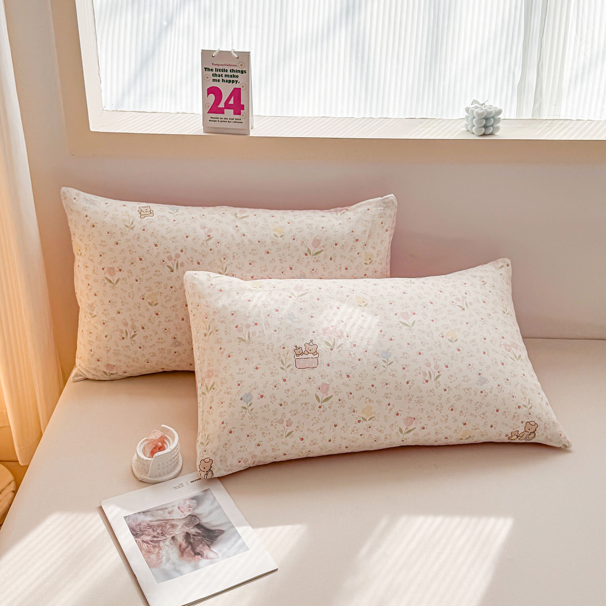 91家纺网 家纺一手货源 找家纺 小蓝孩家纺 2026新款12868全棉单人信封枕套(联系商家可打折，尺寸可定制) 丛林蜜语