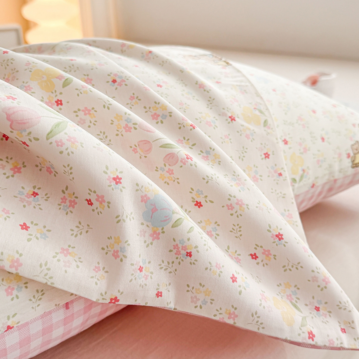 91家纺网 家纺一手货源 找家纺 小蓝孩家纺 2026新款12868全棉单人信封枕套(联系商家可打折，尺寸可定制) 丛林蜜语