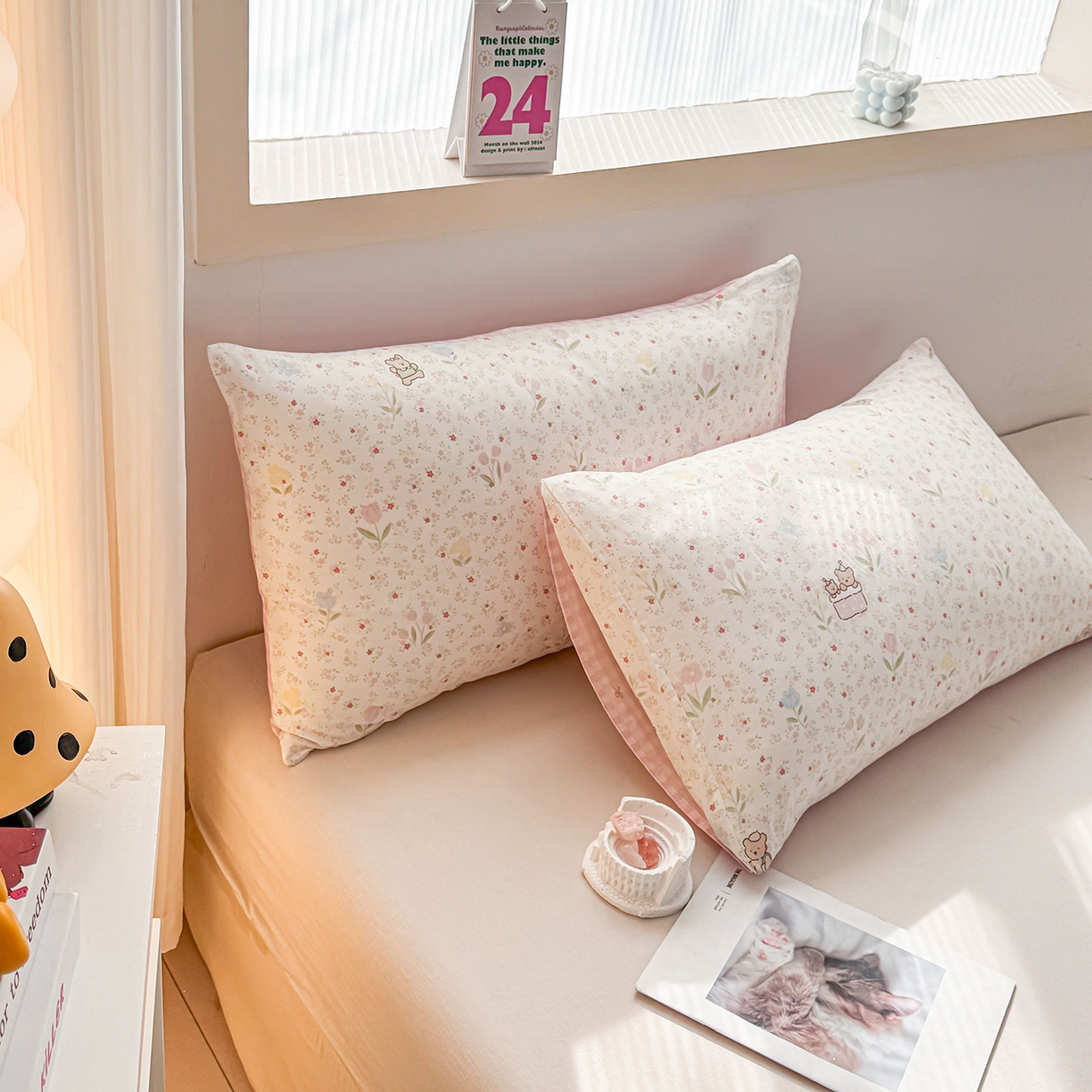 91家纺网 家纺一手货源 找家纺 小蓝孩家纺 2026新款12868全棉单人信封枕套(联系商家可打折，尺寸可定制) 丛林蜜语