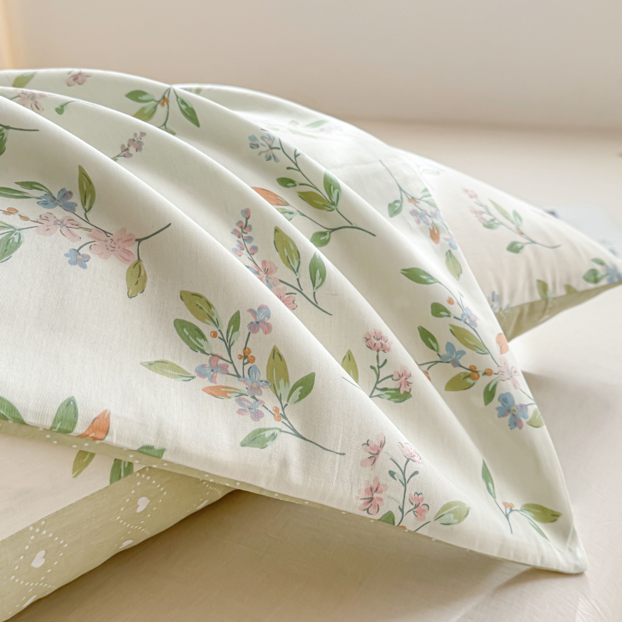 91家纺网 家纺一手货源 找家纺 小蓝孩家纺 2026新款12868全棉单人信封枕套(联系商家可打折，尺寸可定制) 风铃小兔