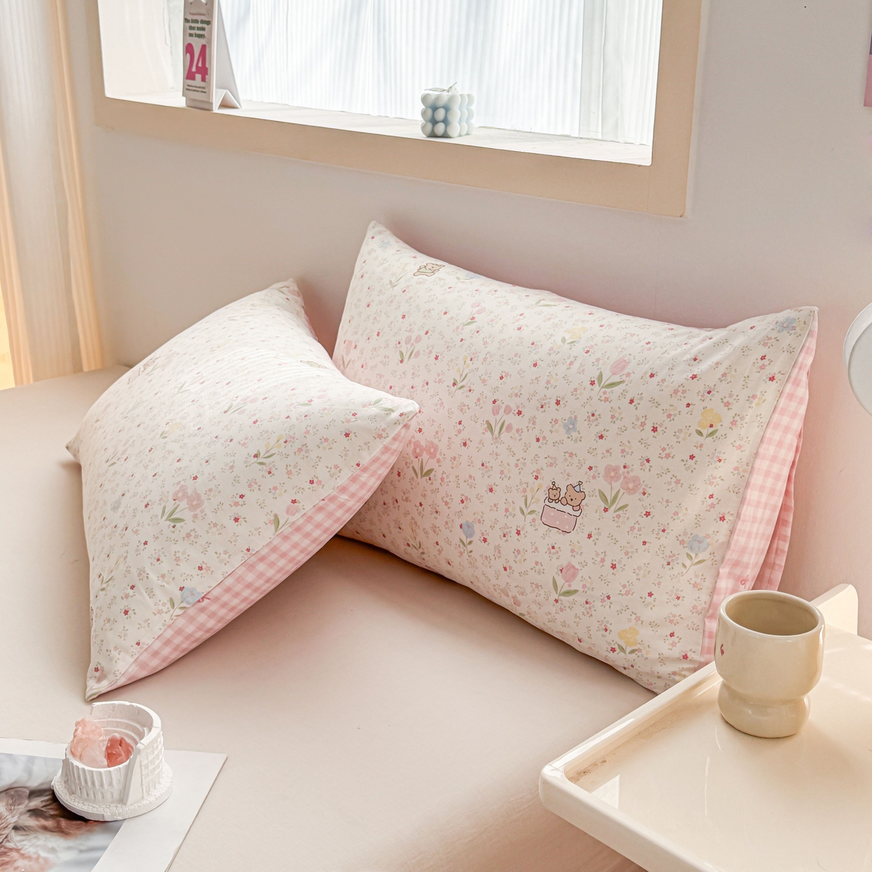 91家纺网 家纺一手货源 找家纺 小蓝孩家纺 2026新款12868全棉单人信封枕套(联系商家可打折，尺寸可定制) 丛林蜜语