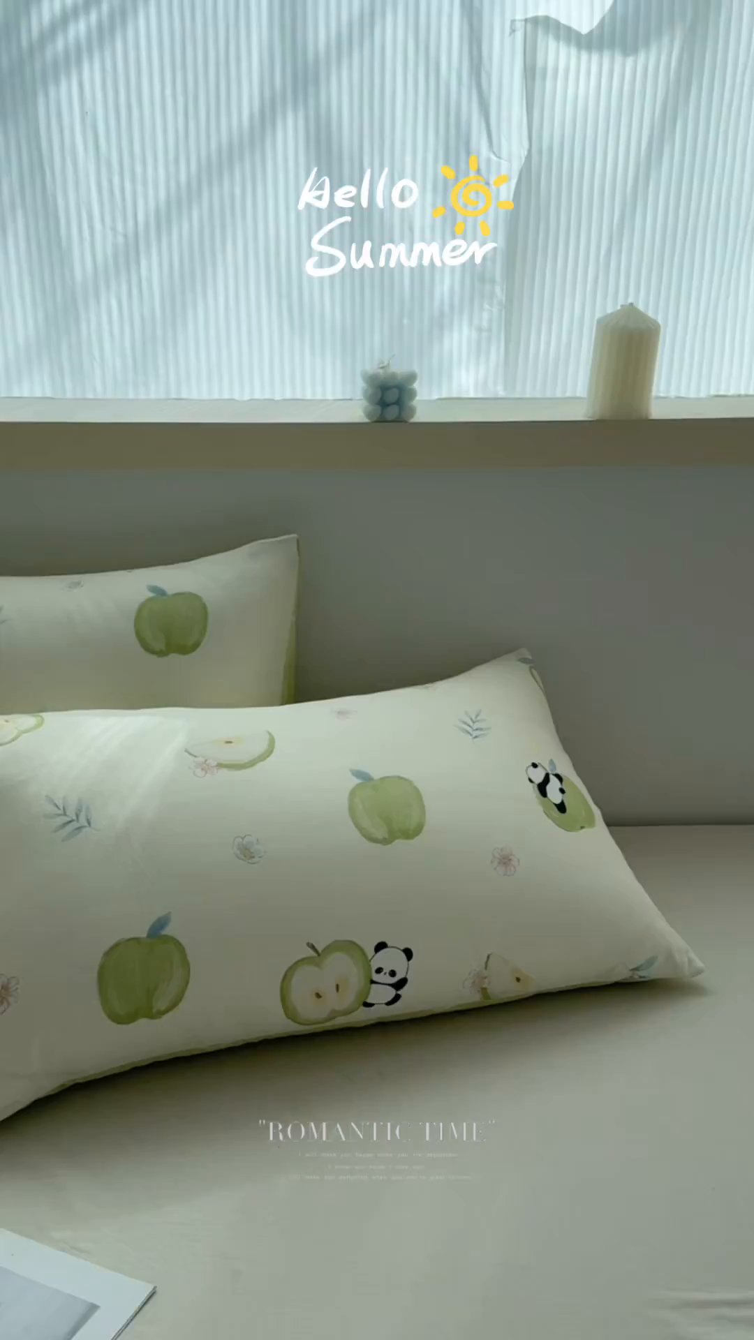 91家纺网 家纺一手货源 找家纺 小蓝孩家纺 2026新款12868全棉单人信封枕套(联系商家可打折，尺寸可定制) 果味小森林