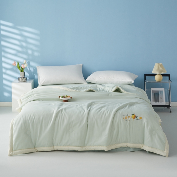 91家纺网 家纺一手货源 找家纺 （总）帕芬鸟家纺 2026新款柠檬大豆夏被