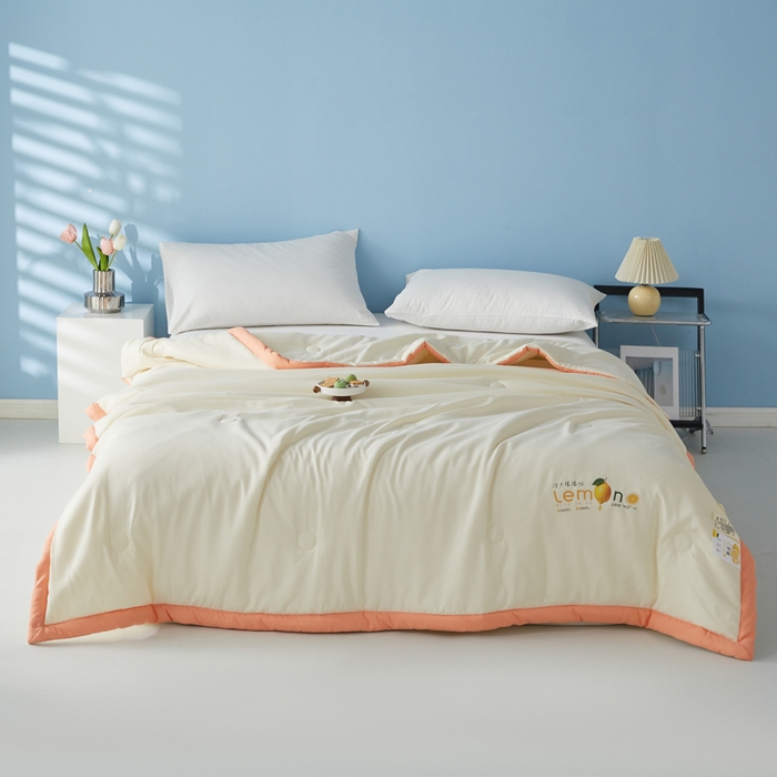 91家纺网 家纺一手货源 找家纺 （总）帕芬鸟家纺 2026新款柠檬大豆夏被