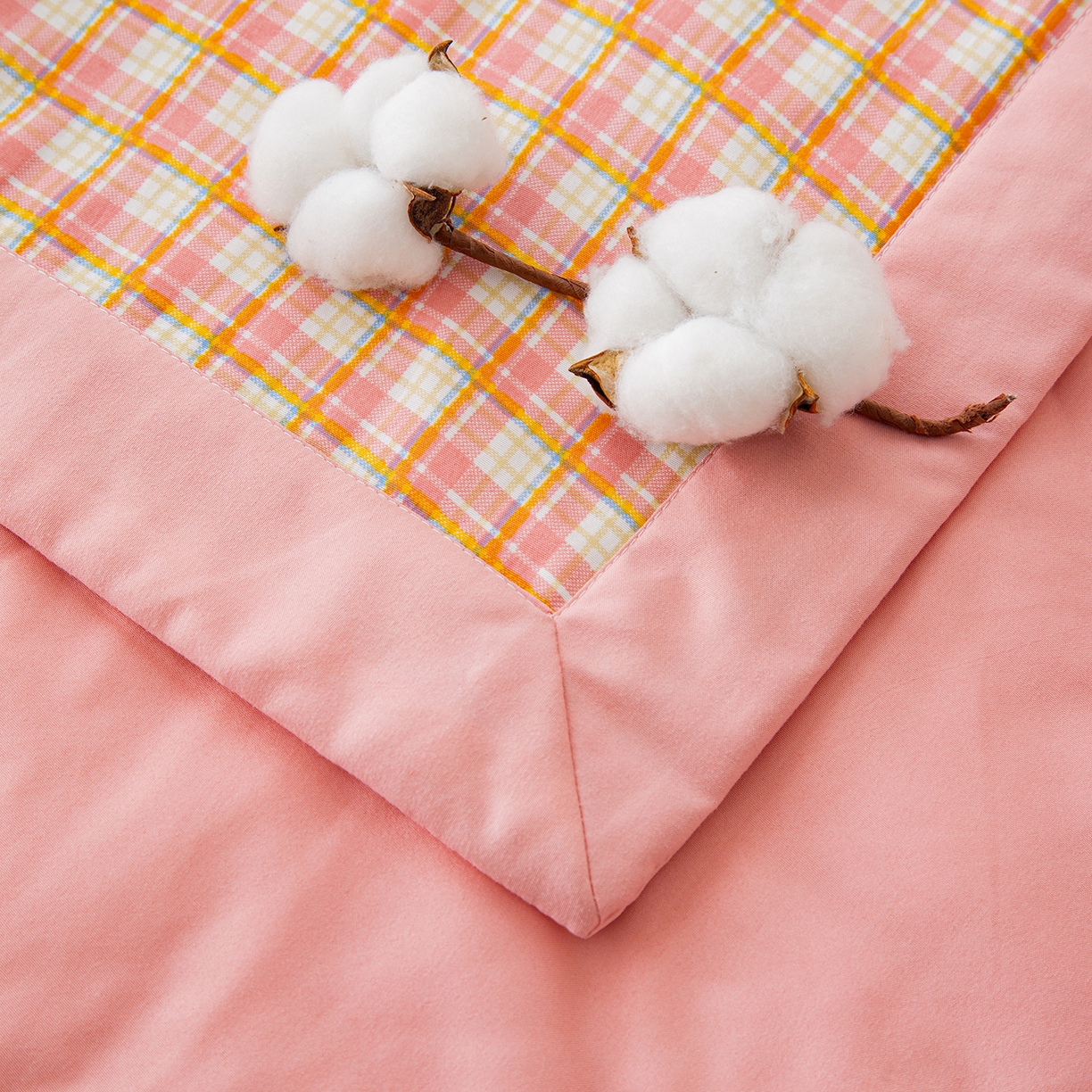 91家纺网 家纺一手货源 找家纺 美之润家纺 2026新款A类无印风100%新疆棉花夏被纯棉夏凉被空调被子薄被芯棉花 蜜格粉