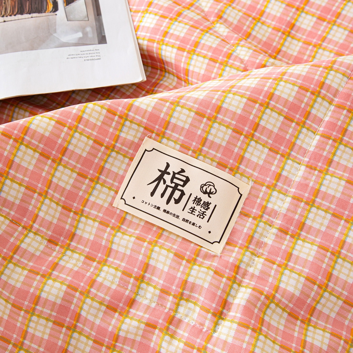 91家纺网 家纺一手货源 找家纺 美之润家纺 2026新款A类无印风100%新疆棉花夏被纯棉夏凉被空调被子薄被芯棉花 蜜格粉