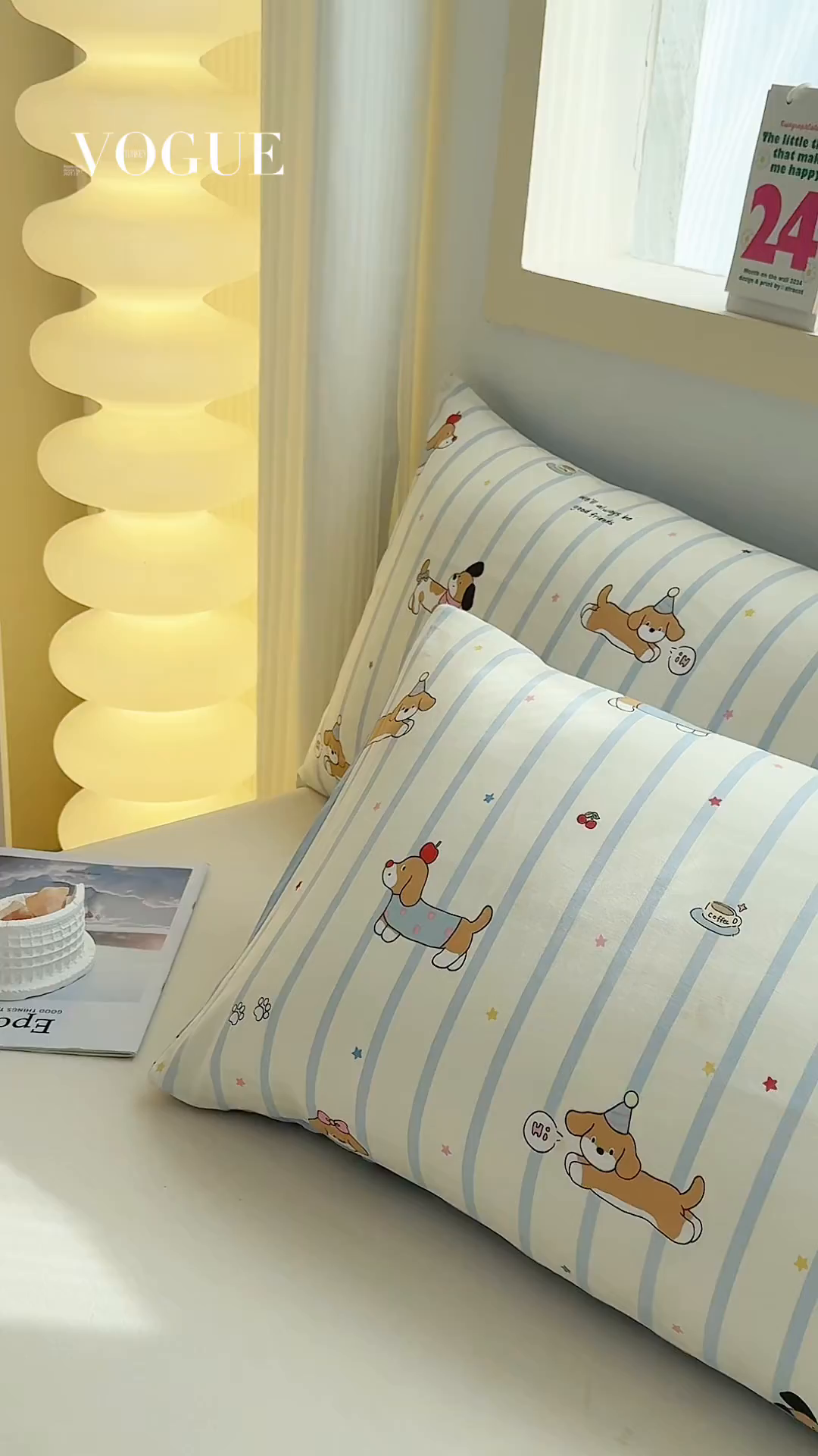 91家纺网 家纺一手货源 找家纺 小蓝孩家纺 2026新款12868全棉单人信封枕套(联系商家可打折，尺寸可定制) 糖纸童年