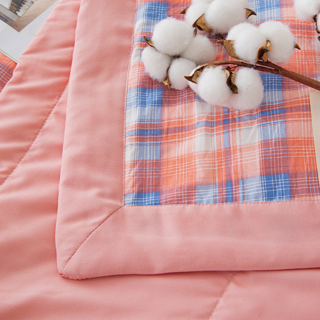 91家纺网 家纺一手货源 找家纺 美之润家纺 2026新款A类无印风100%新疆棉花夏被纯棉夏凉被空调被子薄被芯棉花 中格玉