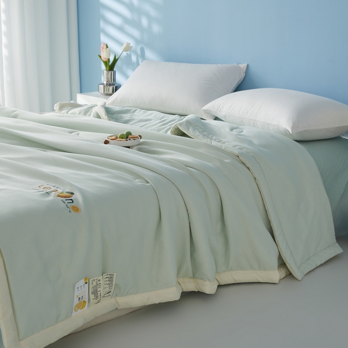 91家纺网 家纺一手货源 找家纺 （总）帕芬鸟家纺 2026新款柠檬大豆夏被