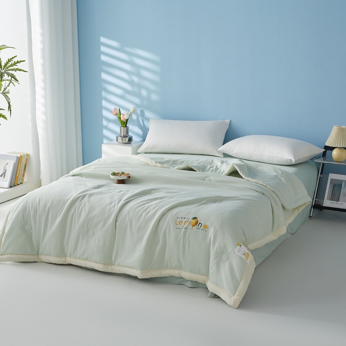 91家纺网 家纺一手货源 找家纺 （总）帕芬鸟家纺 2026新款柠檬大豆夏被