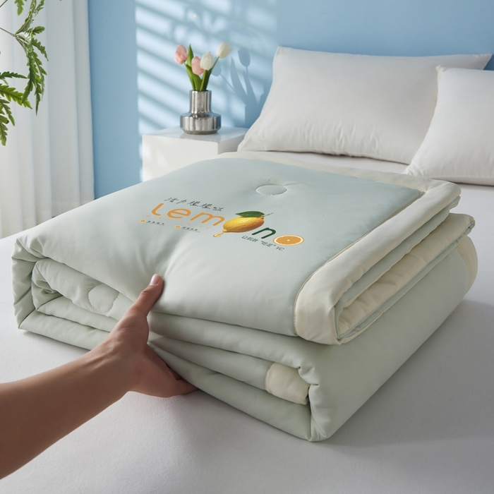 91家纺网 家纺一手货源 找家纺 （总）帕芬鸟家纺 2026新款柠檬大豆夏被