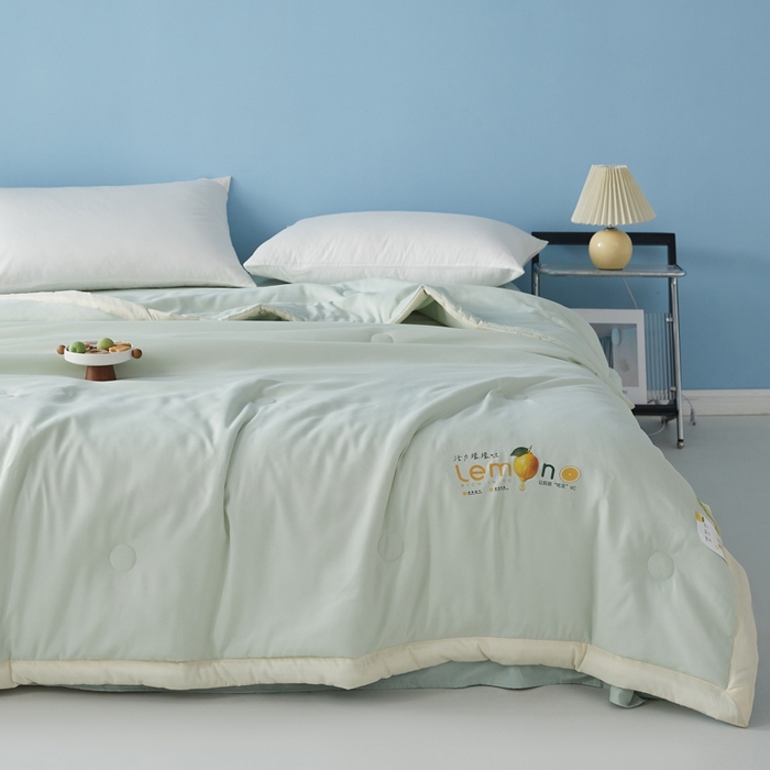 91家纺网 家纺一手货源 找家纺 （总）帕芬鸟家纺 2026新款柠檬大豆夏被