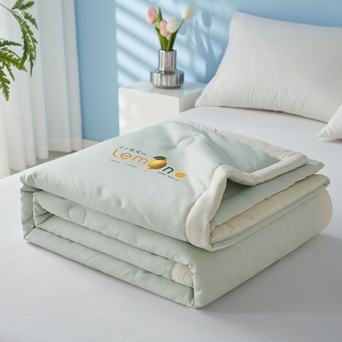 91家纺网 家纺一手货源 找家纺 （总）帕芬鸟家纺 2026新款柠檬大豆夏被