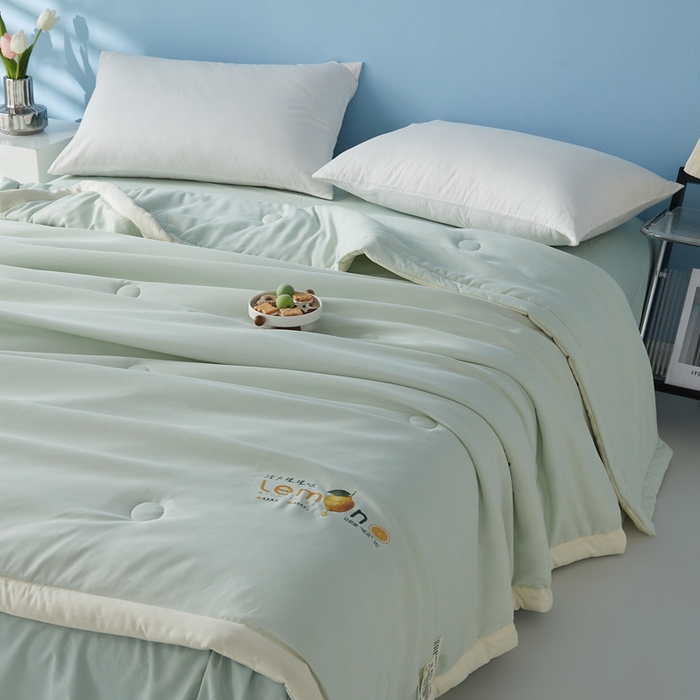 91家纺网 家纺一手货源 找家纺 （总）帕芬鸟家纺 2026新款柠檬大豆夏被