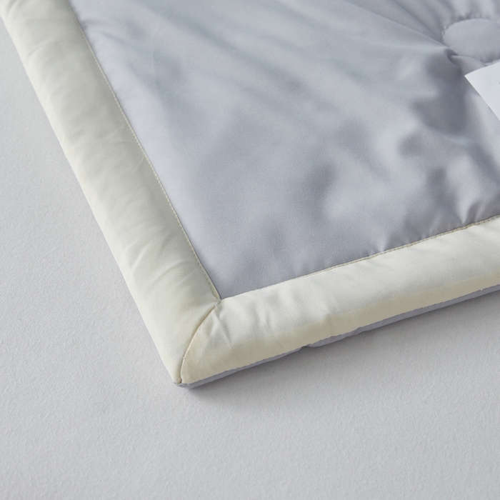 91家纺网 家纺一手货源 找家纺 帕芬鸟家纺 2026新款柠檬大豆夏被 柠檬-灰